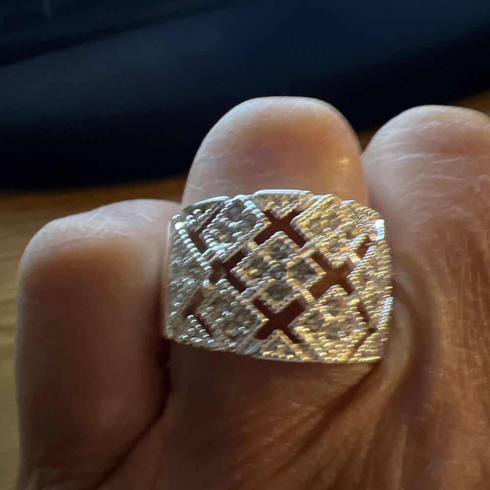 Charter Club Silver Plated Ring Size 10 New in Box - Picture 4 of 8